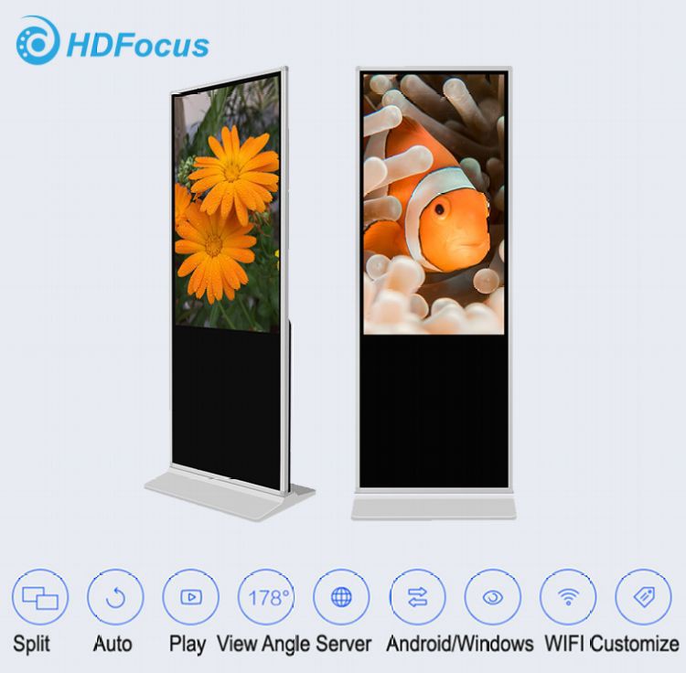 55 ir touch digital screen advertising