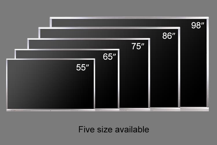 86 Point a single touch whiteboard