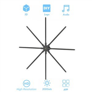 Large 3D LED Hologram Fan 180cm For Exhibition