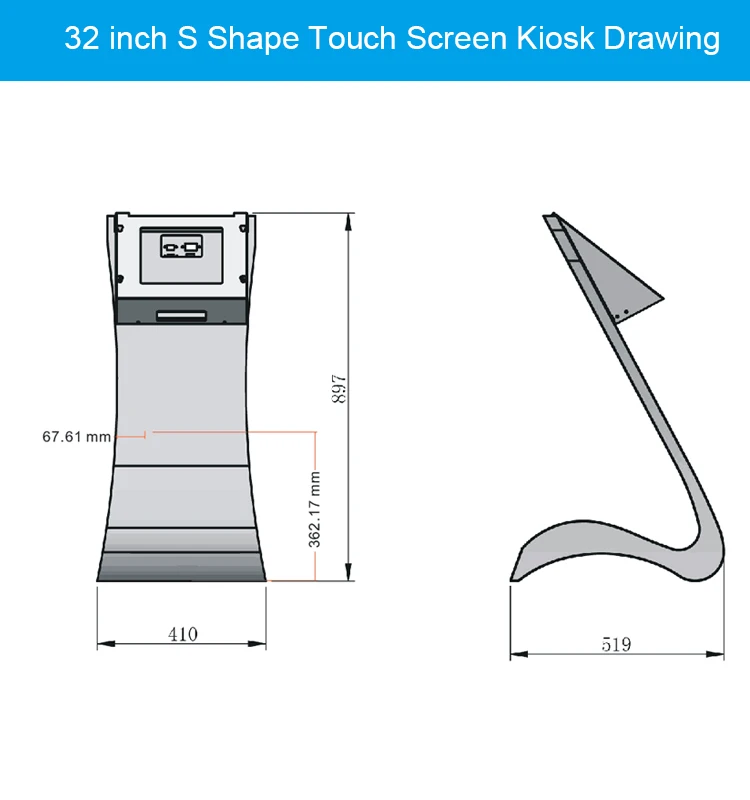 product-1-1 32inch Floor Stand Android Touch Screen Kiosk for Events